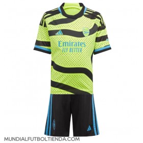 Camiseta Arsenal Bukayo Saka #7 Segunda Equipación Replica 2023-24 para niños mangas cortas (+ Pantalones cortos)